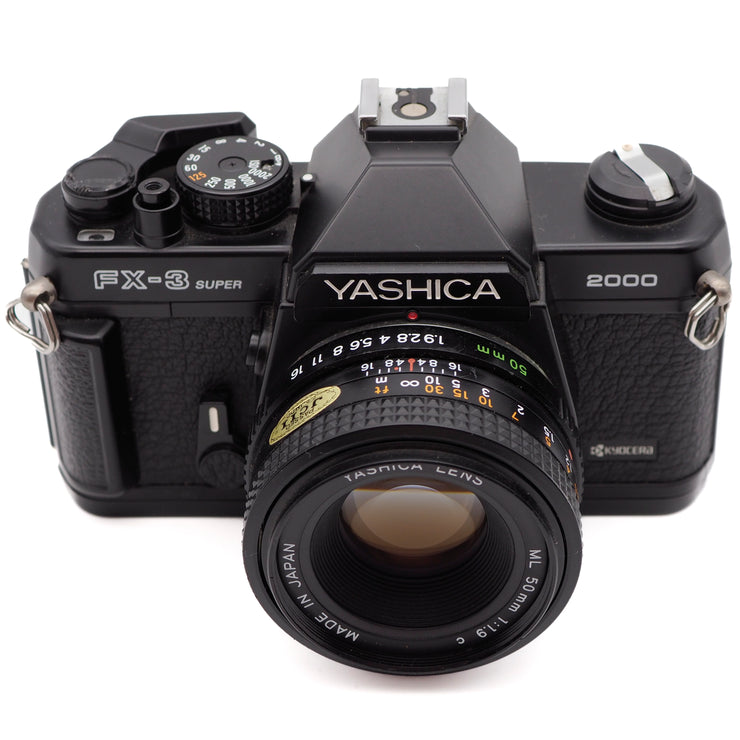 Yashica FX-3 Super 2000 35mm SLR Camera Set (Yashica ML 50mm f/1.9 c Lens)