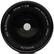 Minolta MD W.Rokkor 24mm f/2.8 Lens (Minolta SR (MC, MD) Mount)