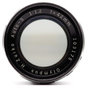 Olympus H. Zuiko Auto-S 42mm f/1.2 Lens (Olympus Pen Mount)