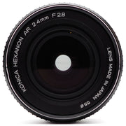 Konica Hexanon AR 24mm f/2.8 (Late f/22 Version) Lens (Konica AR Mount)