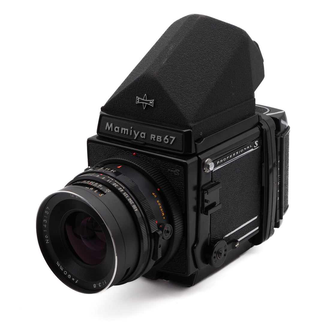 Mamiya RB67 Pro S Medium Format SLR Camera Set (90mm f/3.8 Lens