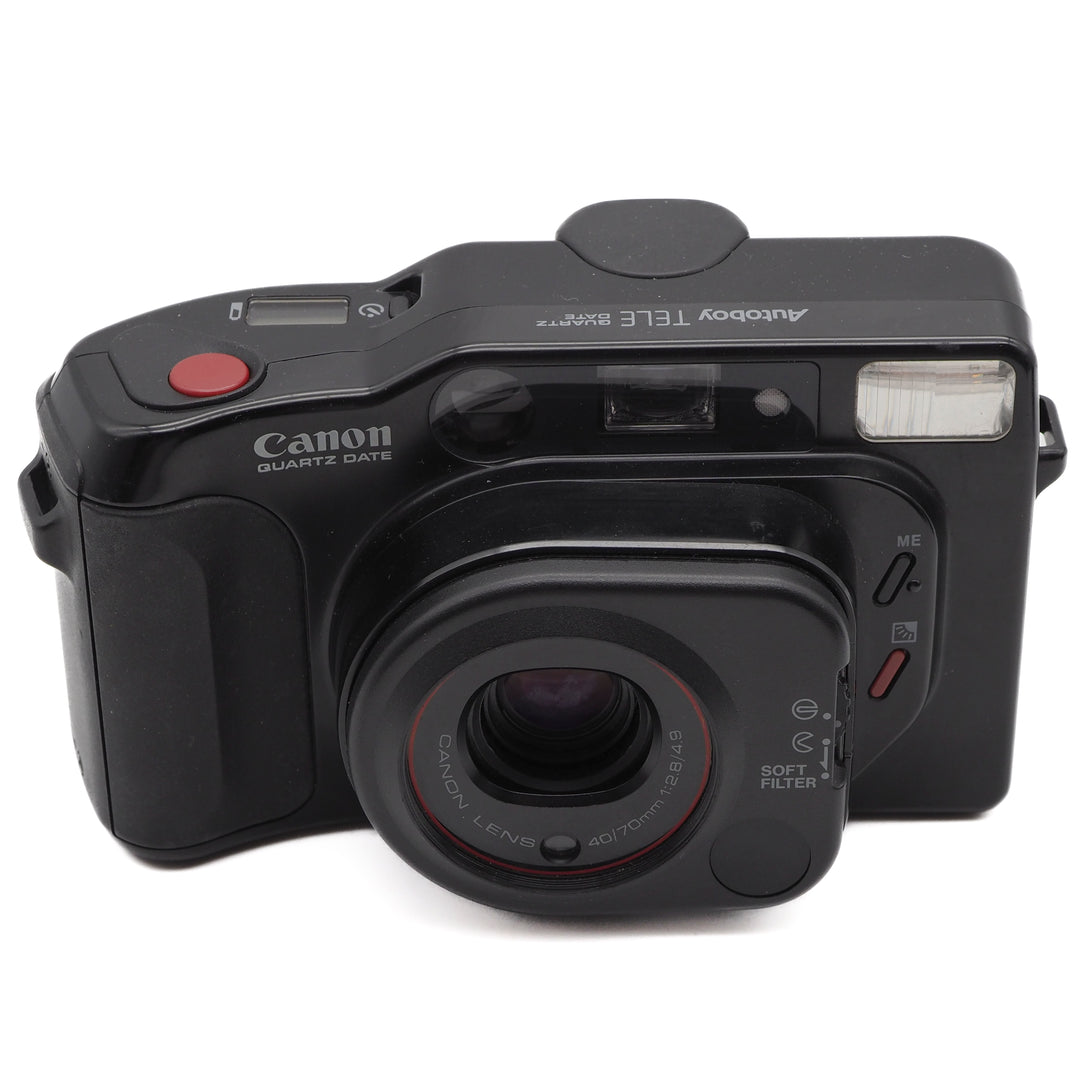 Canon Autoboy Tele Quartz Date 35mm Point & Shoot Film Camera