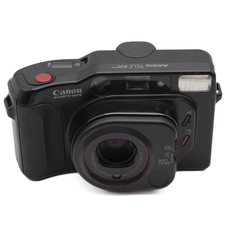Canon Autoboy Tele Quartz Date 35mm Point & Shoot Film Camera
