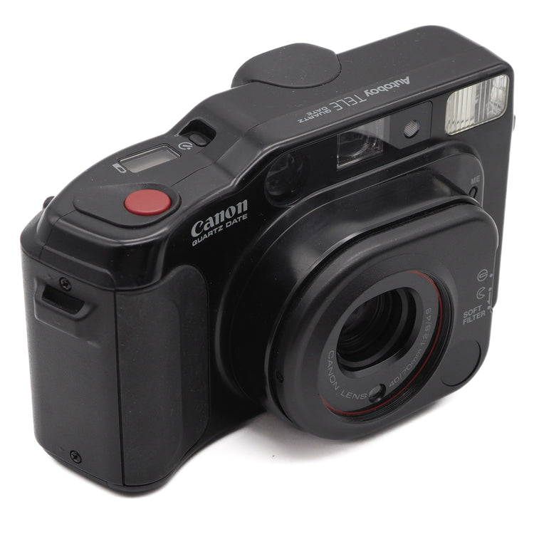 Canon Autoboy Tele Quartz Date 35mm Point & Shoot Film Camera