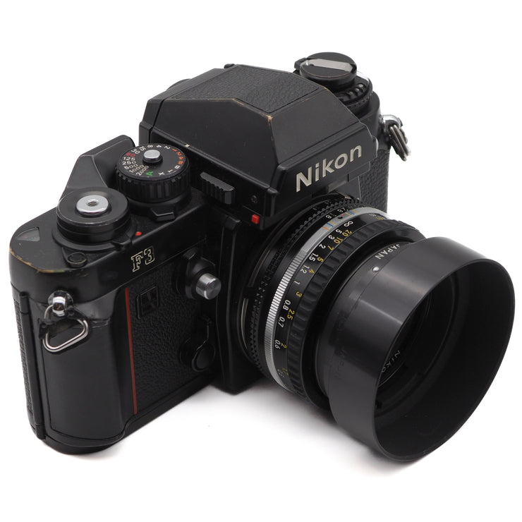 Nikon F3 35mm SLR Camera Set (Nikon Nikkor 50mm f/1.8 AI-s)