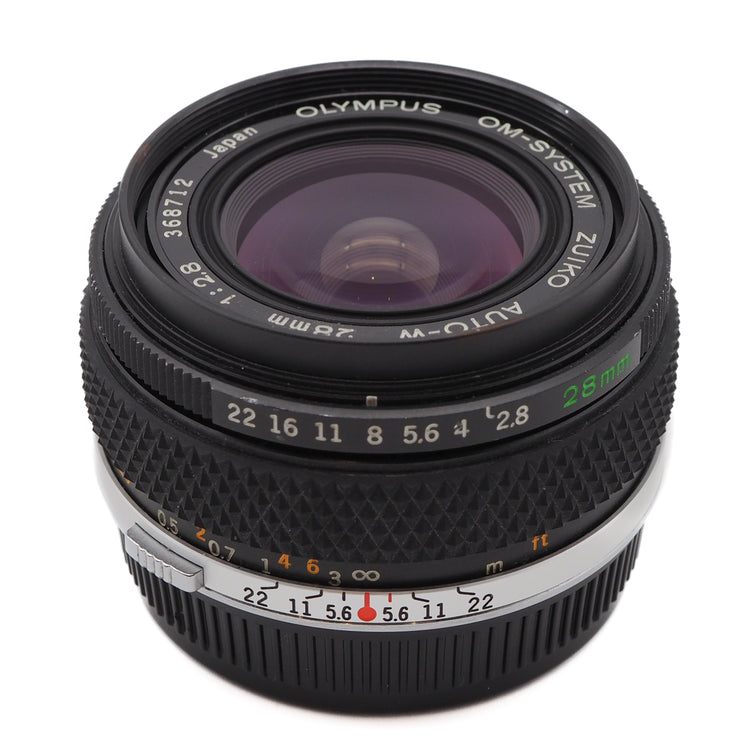 Olympus Zuiko Auto-W 28mm f/2.8 Lens (Olympus OM Mount)