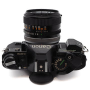 Canon AE-1 Program 35mm SLR Camera Set (Canon FD 50mm f/1.4 Lens)