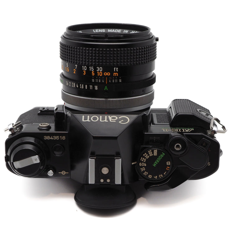Canon AE-1 Program 35mm SLR Camera Set (Canon FD 50mm f/1.4 Lens)