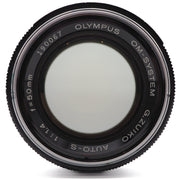 Olympus G. Zuiko Auto-S 50mm f/1.4 Lens (Olympus OM Mount)
