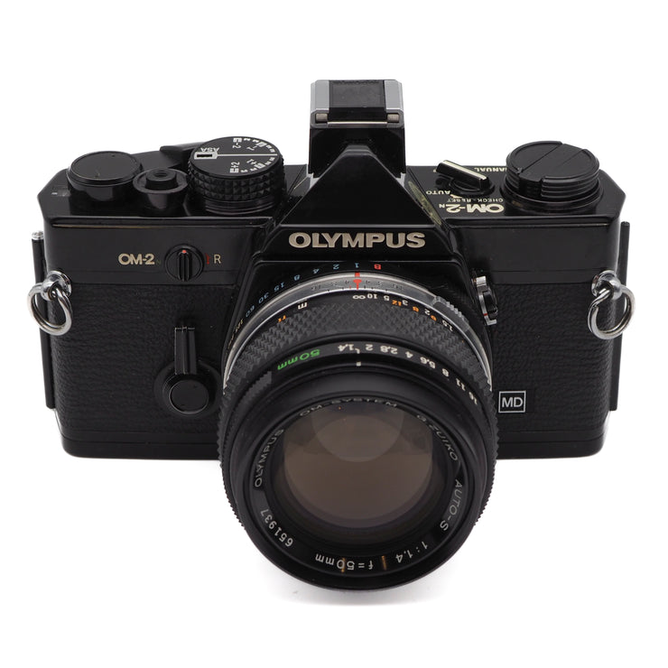 Olympus OM-2N 35mm SLR Camera Set (Olympus G.Zuiko 50mm f/1.4 Lens)