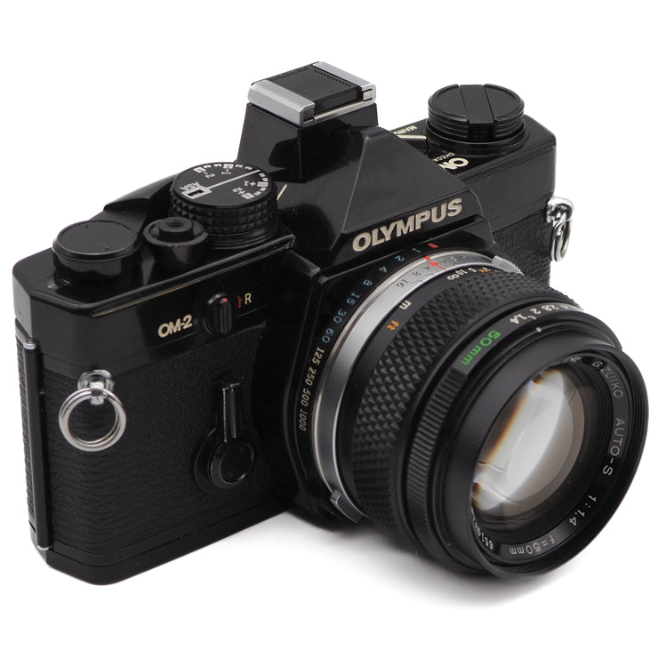 Olympus OM-2N 35mm SLR Camera Set (Olympus G.Zuiko 50mm f/1.4 Lens)