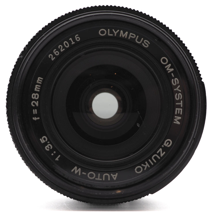 Olympus G.Zuiko Auto-W 28mm f/3.5 Lens (Olympus OM Mount)