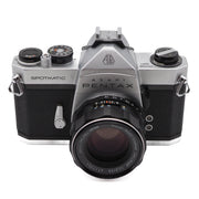 Asahi Pentax Spotmatic SP 35mm SLR Camera Set (Super-Multi-Coated Takumar 55mm f/1.8 Lens)