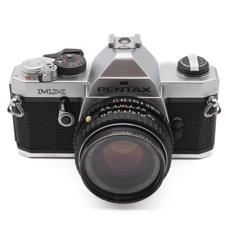 Asahi Pentax MX 35mm SLR Camera Set (SMC Pentax-M 50mm f/1.7 Lens)