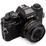 Minolta X-500 35mm SLR Camera Set (MD W.Rokkor 35mm f/2.8 Lens)