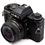 Minolta X-500 35mm SLR Camera Set (MD W.Rokkor 35mm f/2.8 Lens)