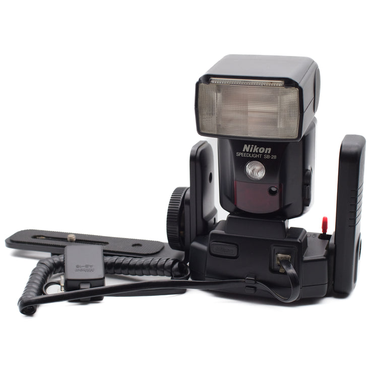 Nikon Speedlight SB-28, SK-6, AS-16 Flash Unit Bracket Set